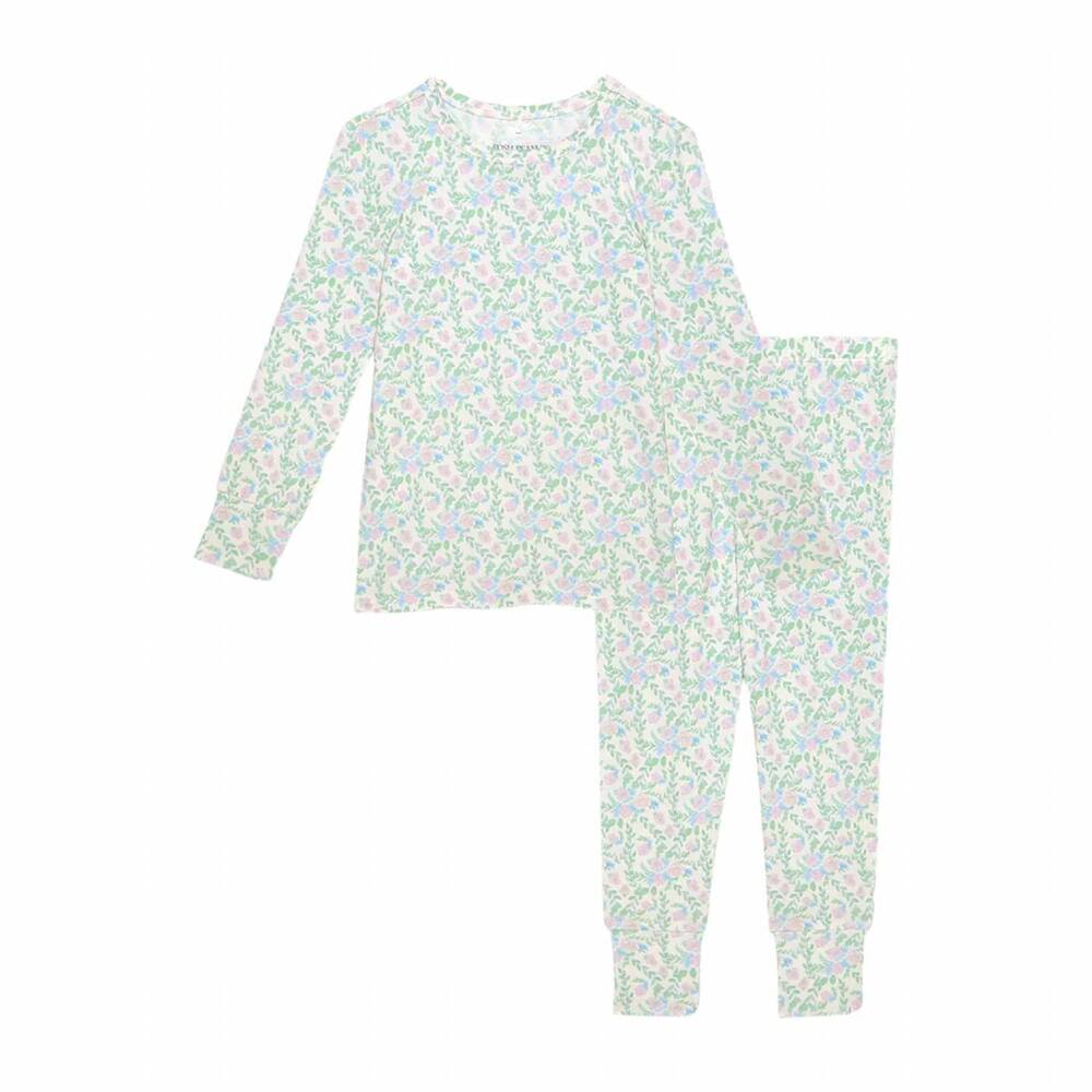 NEW POSH PEANUT kids girls classic pajama set in prairie floral